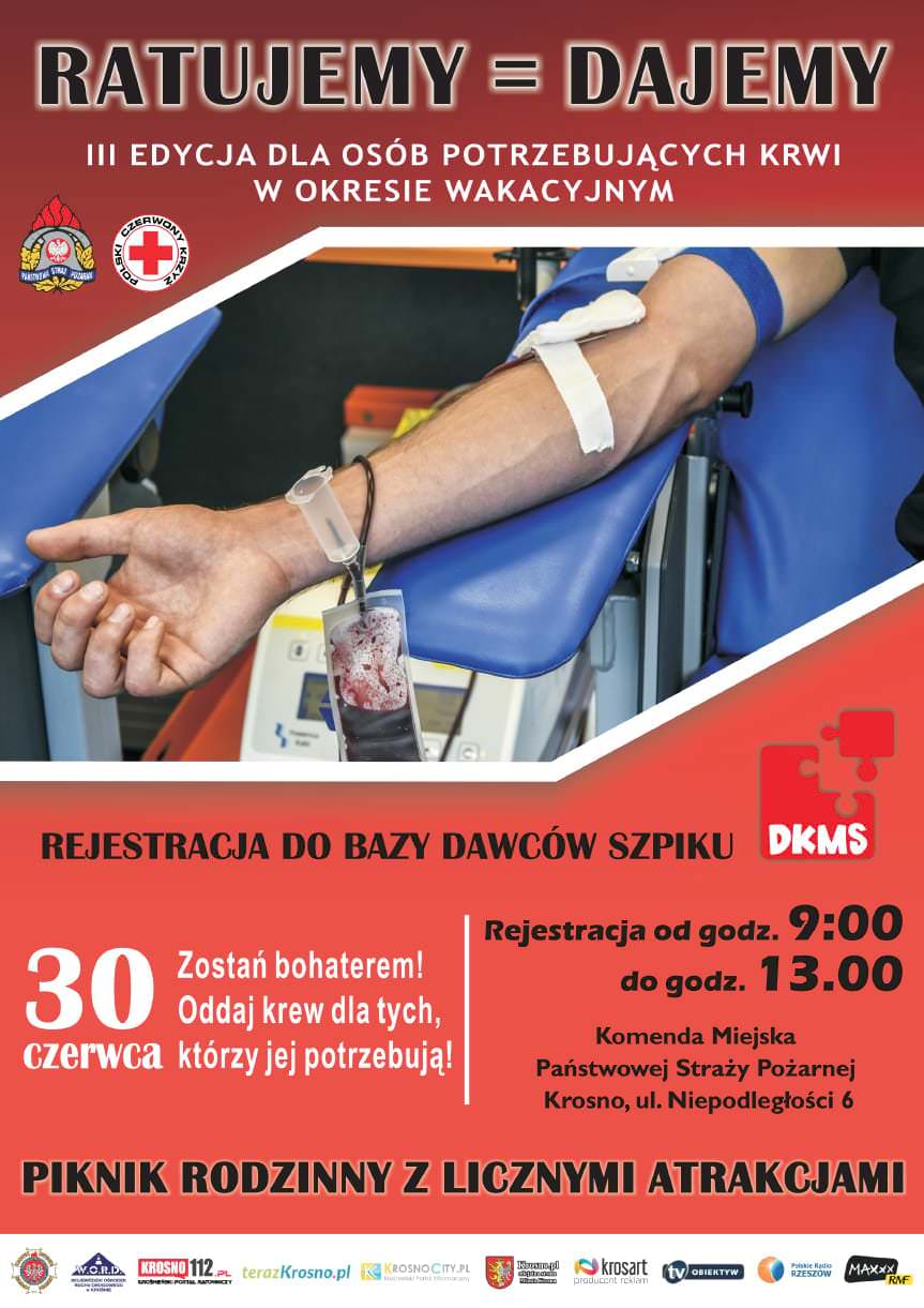 Zbiórka dla osób potrzebujących krwi w okresie wakacyjnym