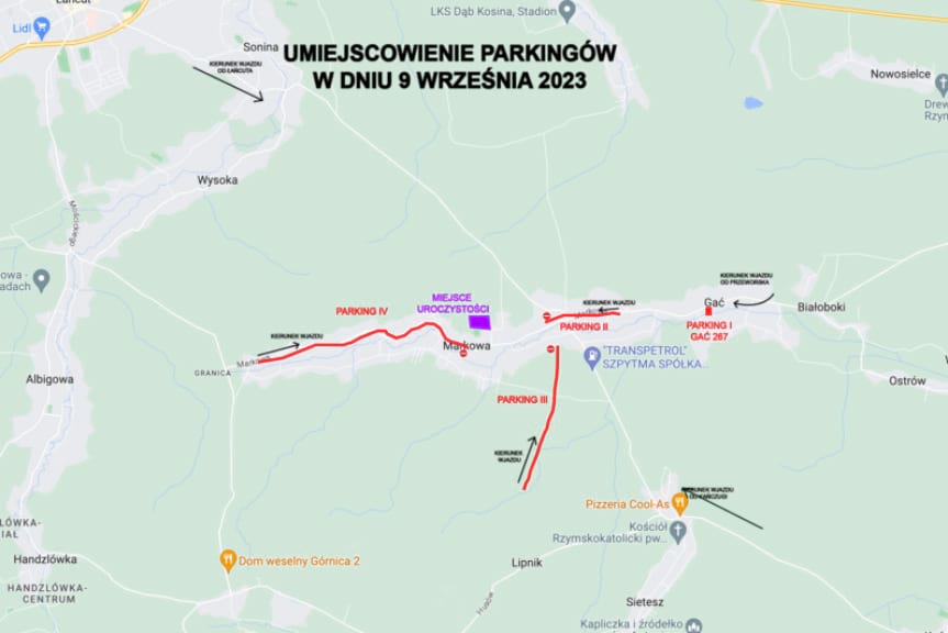 mapa utrudnień na drogach