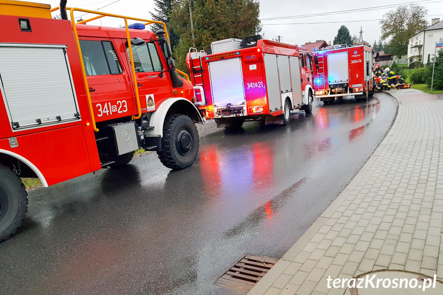 Groźnie wyglądający wypadek w Rogach