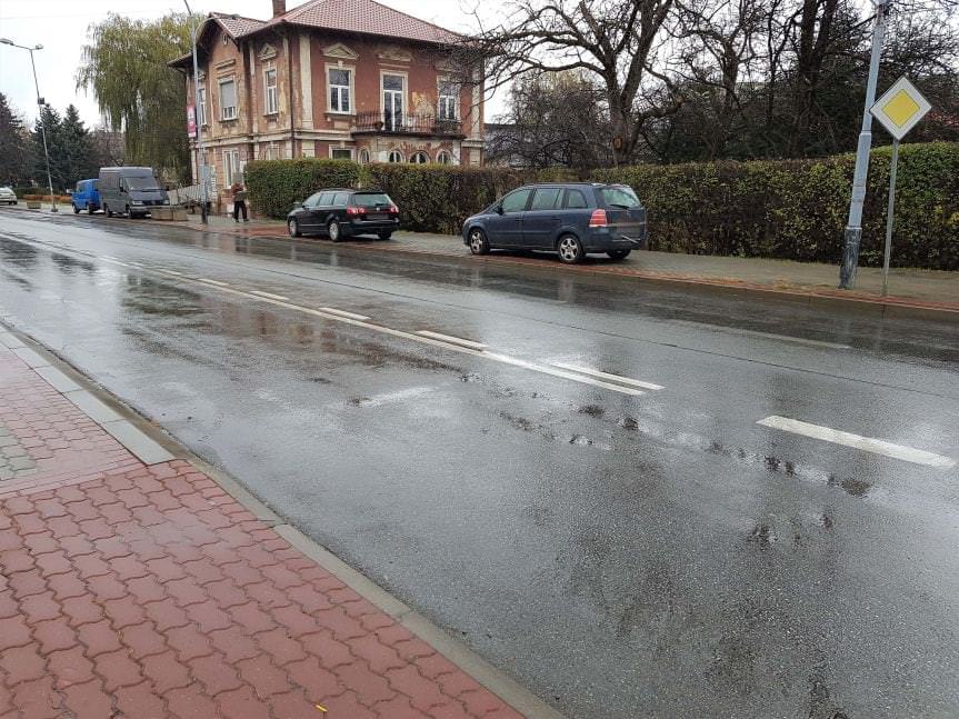 Kolizja drogowa na ul. Lwowskiej w Krośnie