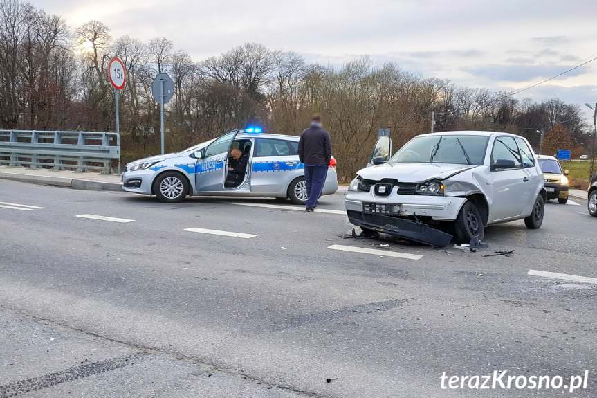 Kolizja na Marynkowskiej w Krościenku Wyżnym