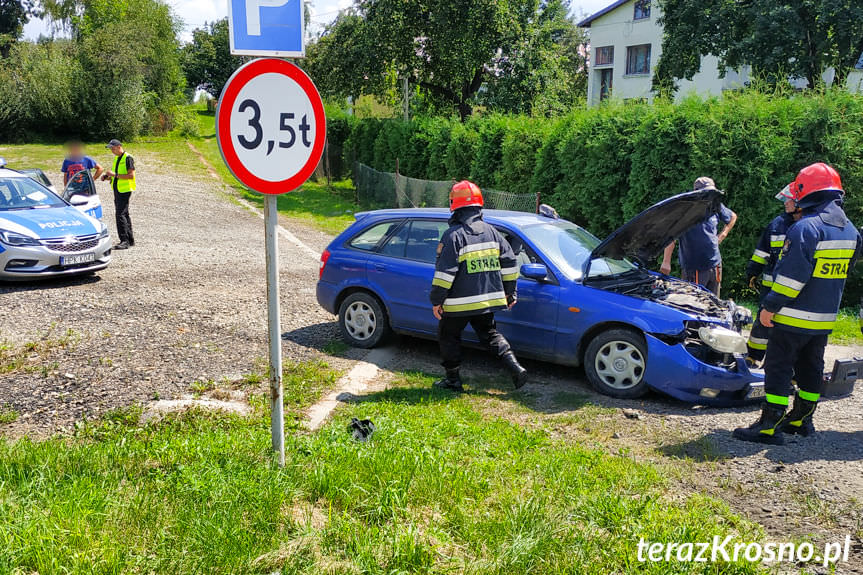 Kolizja w  miejscowości Świerzowa Polska