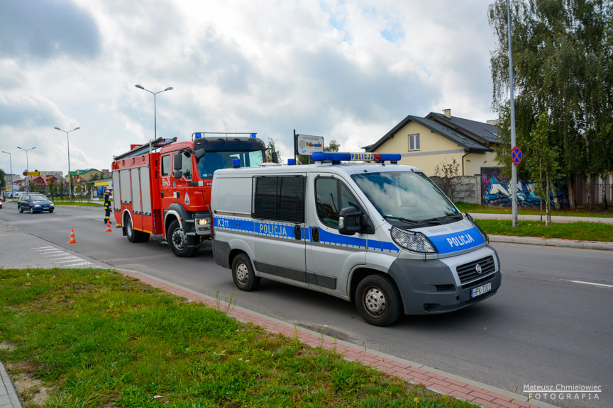 Kolizja trzech samochodów osobowych 