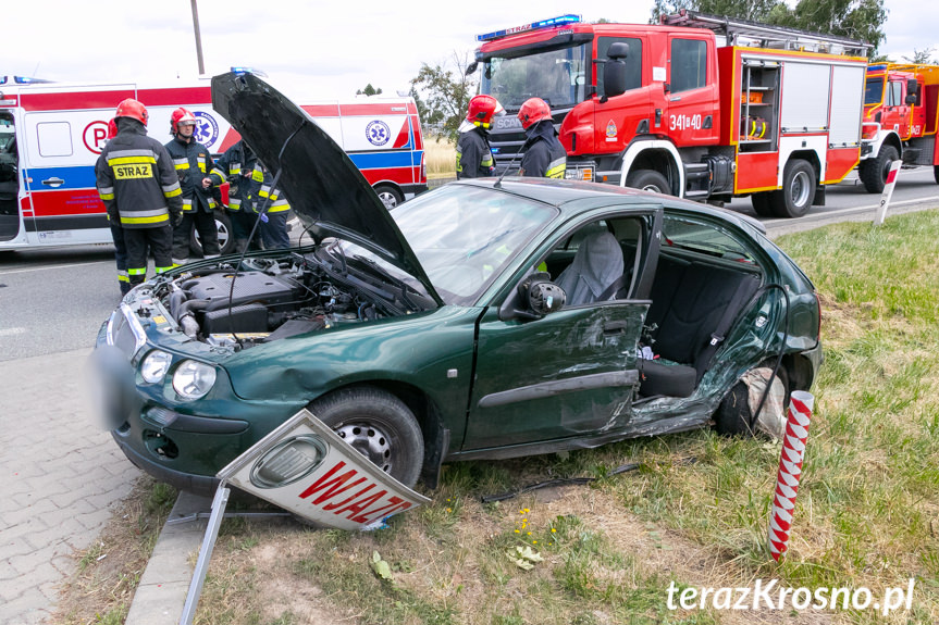 Krosno. Kolizja drogowa z udziałem czterech pojazdów