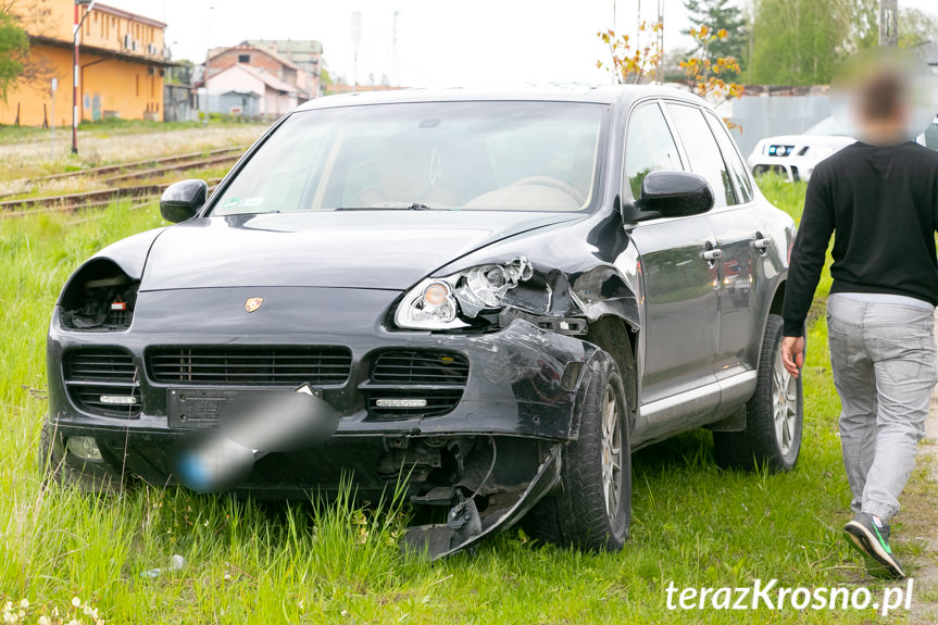 Krosno. Zderzenie porsche i citroena