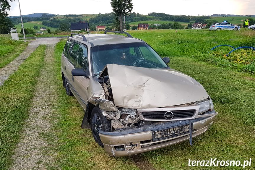 Najechanie na tył pojazdu w Rymanowie