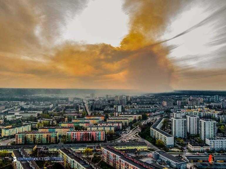 Olbrzymi pożar lasu