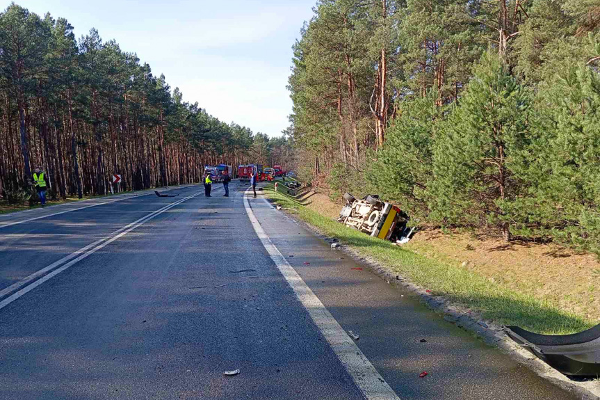 poważny wypadek w Grębowie