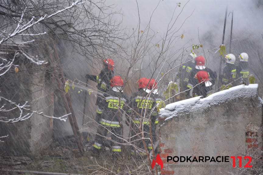 Pożar domu w Rzeszowie