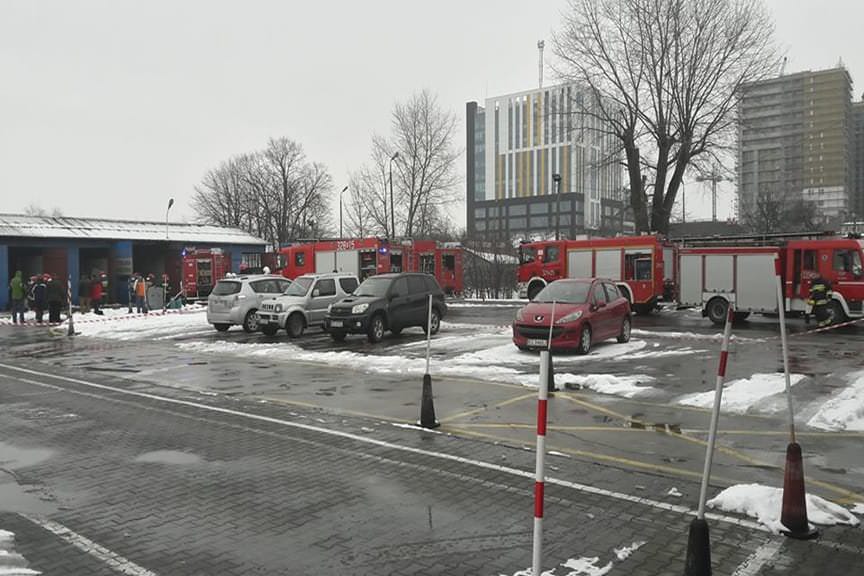 Pożar strzelnicy LOK w Rzeszowie