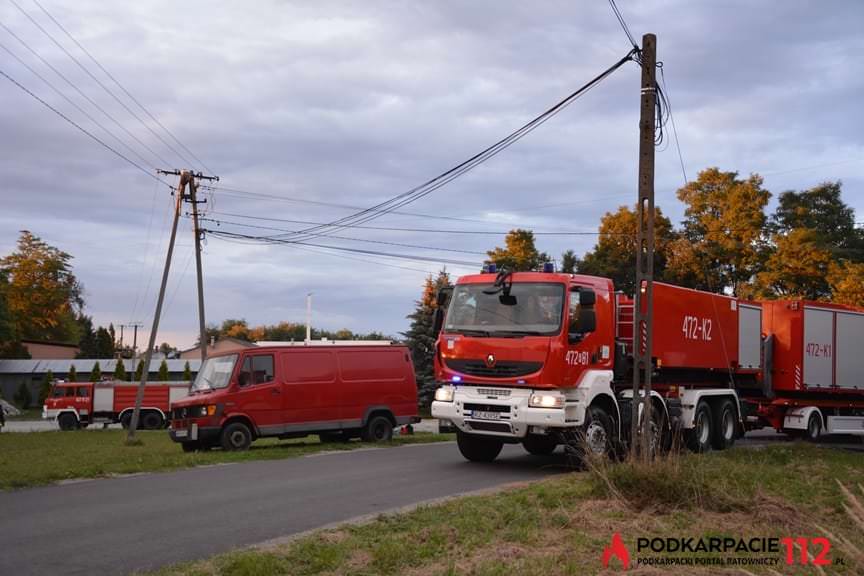 Pożar fabryki farb w Dębicy