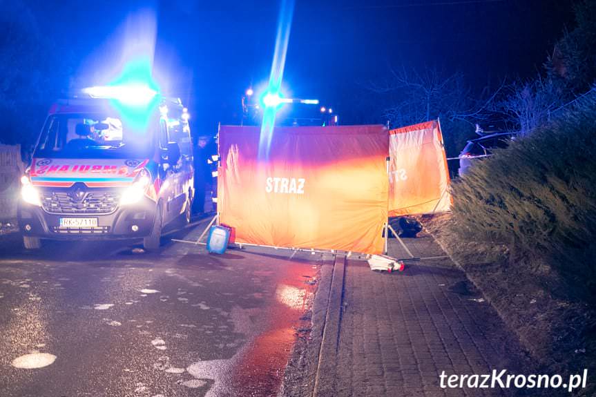 Śmiertelny wypadek drogowy w Krościenku Wyżnym