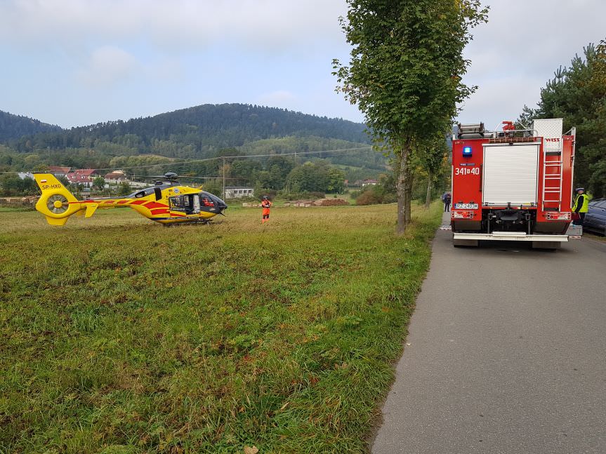 Węglówka. Poważny wypadek drogowy