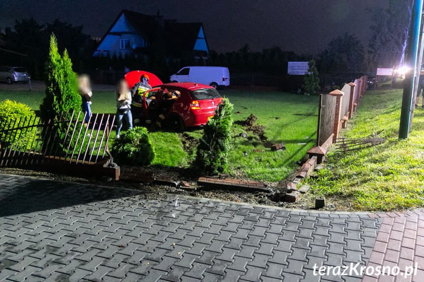 Wypadek drogowy na ul.Zręcińskiej w Krośnie