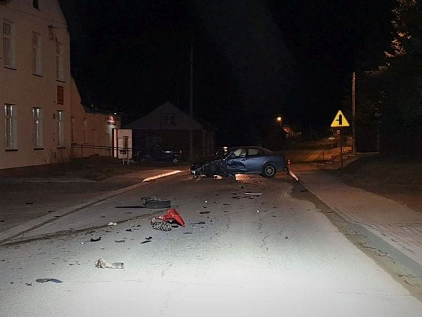 Wypadek drogowy w Brzózie Stadnickiej