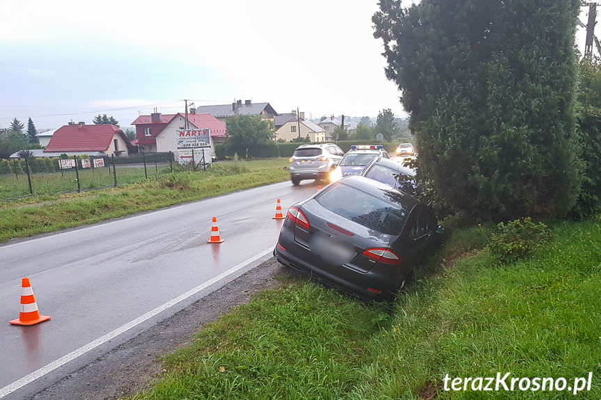Wypadek drogowy w Korczynie