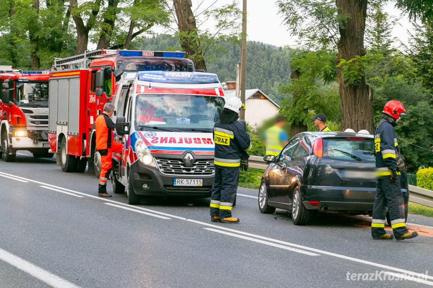 Wypadek drogowy w Zboiskach