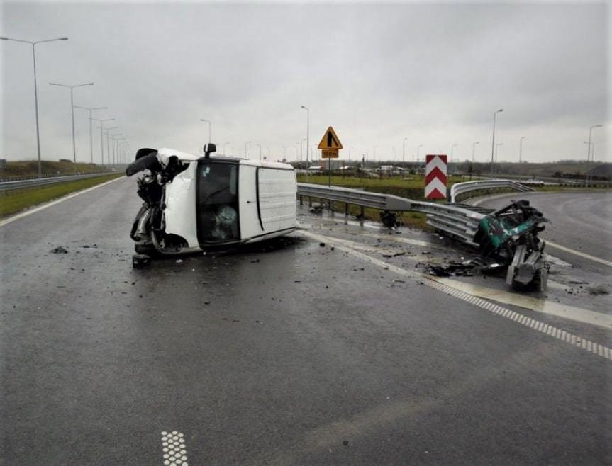 Wypadek na autostradzie A4