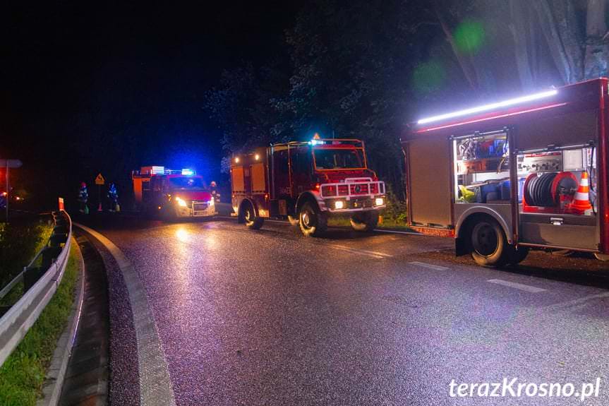 wypadek na DK 19 w Woli Komborskiej