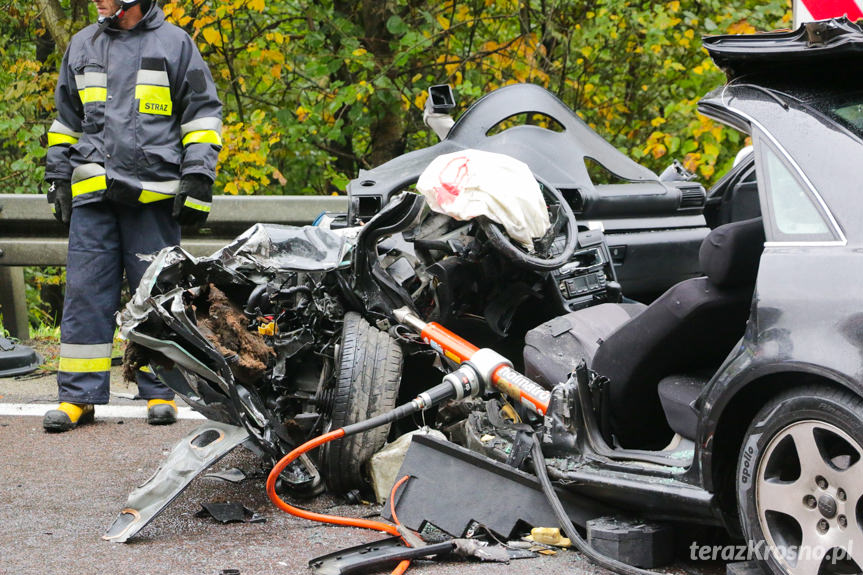 Wypadek na drodze krajowej nr 19 w Komborni