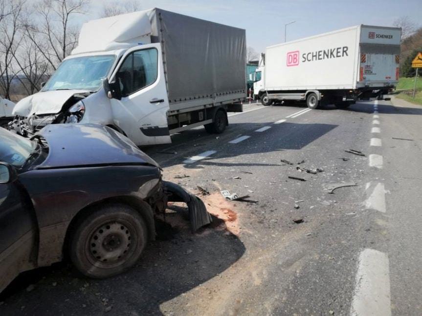 Wypadek na ul.Krakowskiej w Jaśle