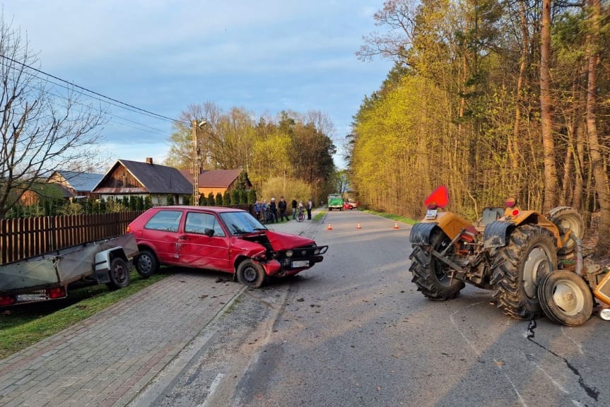 wypadek w Białobrzegach