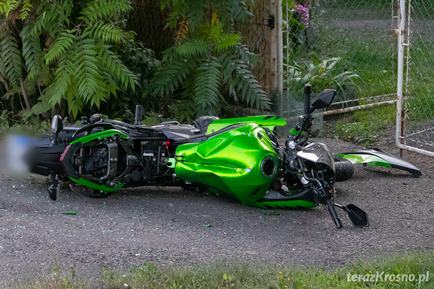 Wypadek w Iskrzyni. Zderzenia auta z motocyklem