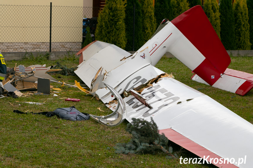 Wypadek w Krośnie. W okolicy lotniska rozbił się szybowiec