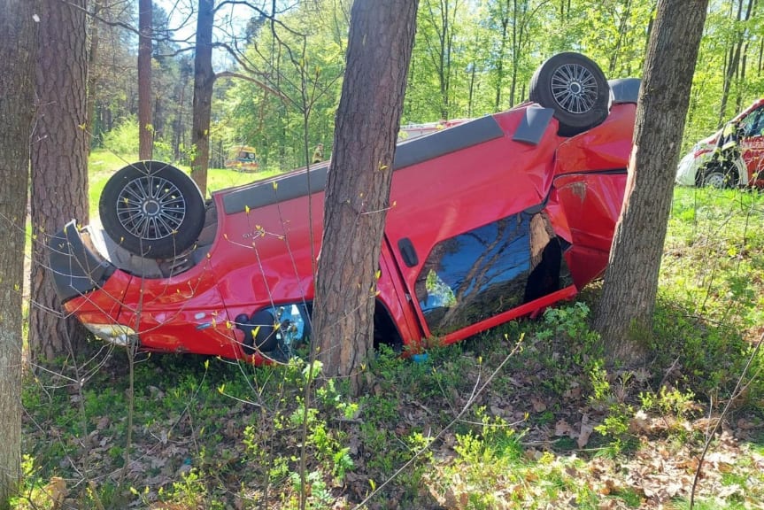 wypadek w Majdanie Sieniawskim