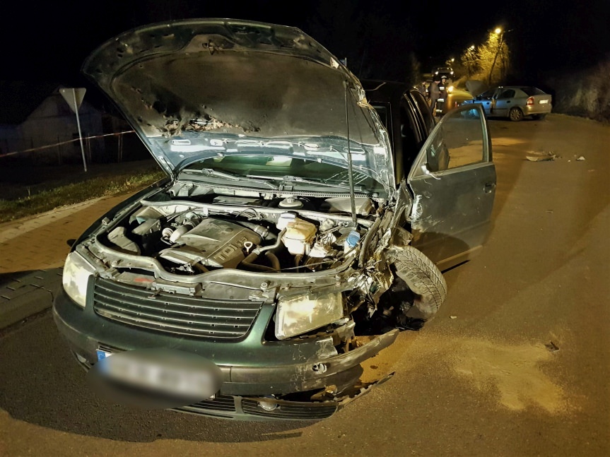 Wypadek w Rogach. Jeden z kierujących pod wpływem alkoholu