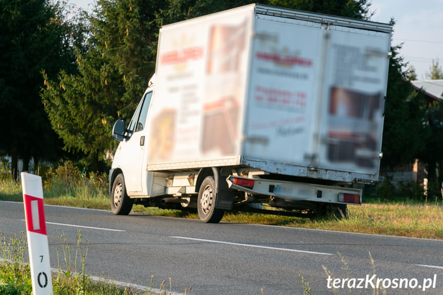 Wypadek z udziałem motocyklisty w Bajdach