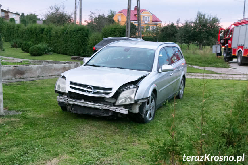 zderzenie dwóch samochodów w miejscowości Chlebna