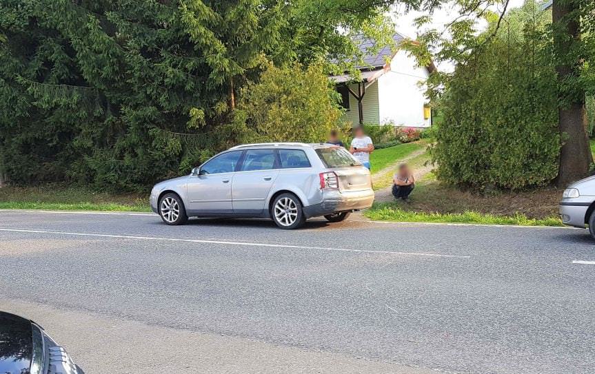 Zderzenia Fiata i Audi w Łężynach