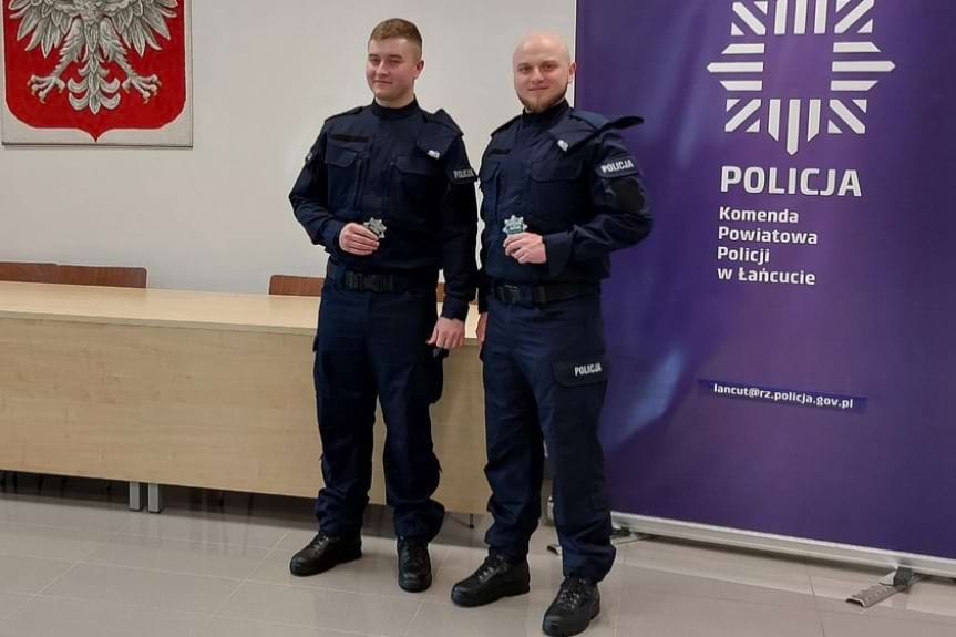 nowi policjanci w Łańcucie