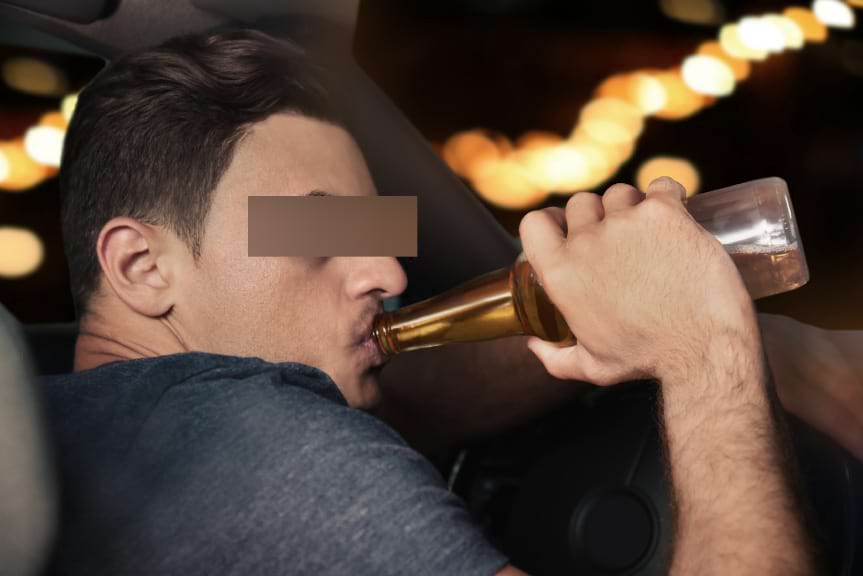 Pijany 37-latek za kierownicą renault 