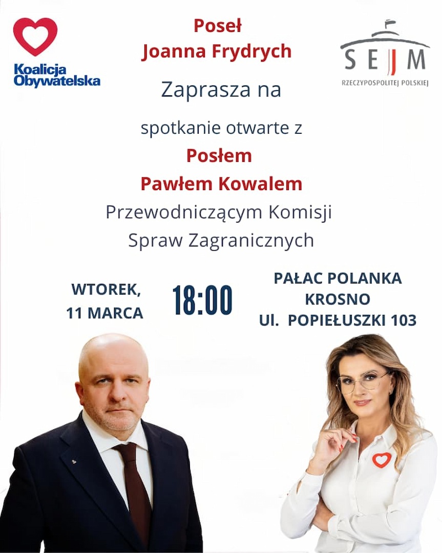 Co czeka Polskę? Spotkanie z Pawłem Kowalem w Krośnie