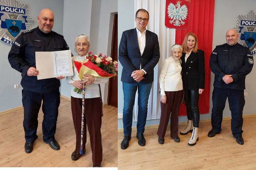Gratulacje za obywatelską postawę dla 91-letniej mieszkanki Przemyśla