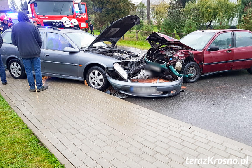 Groźnie wyglądający wypadek w Rogach