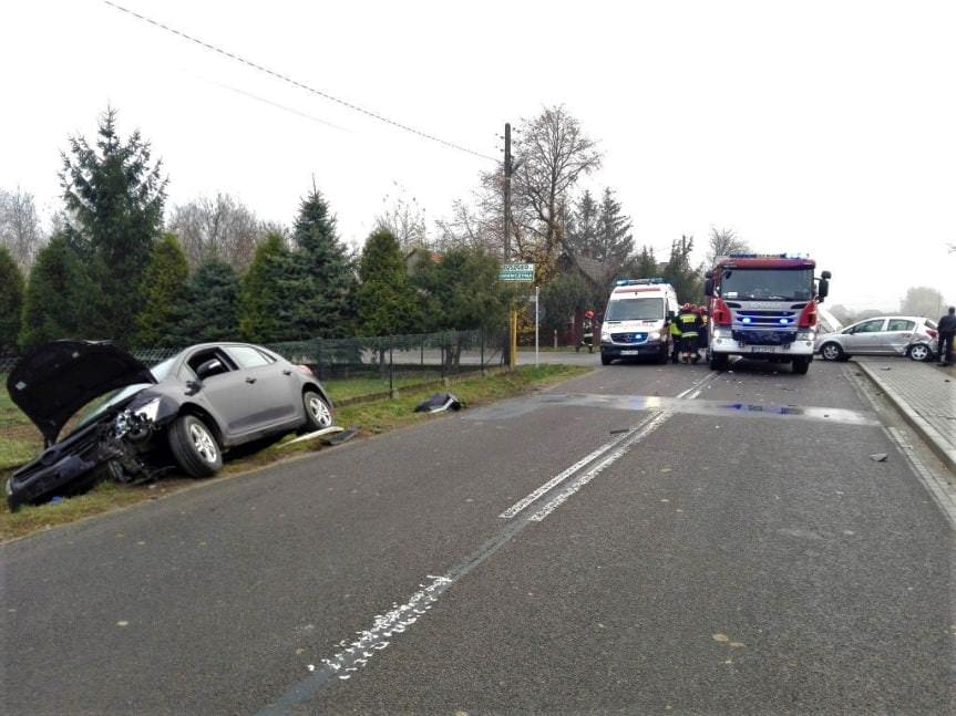 Groźny wypadek drogowy w Gniewczynie  Łańcuckiej 