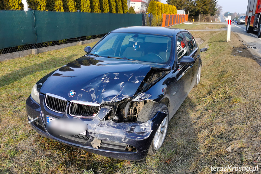 Kierujący bmw najechał na tył audi