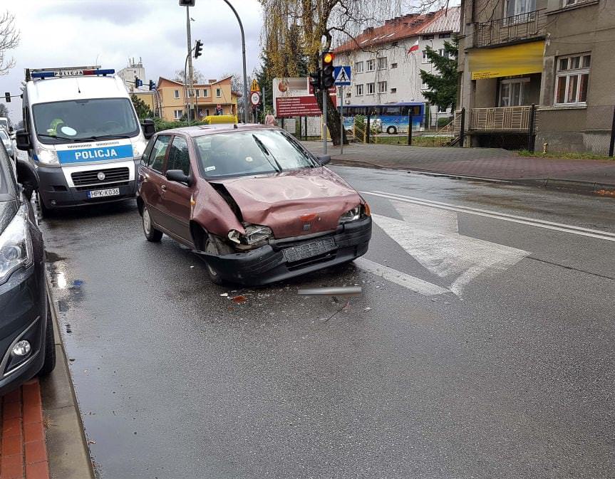 Kolizja drogowa na ul. Lwowskiej w Krośnie