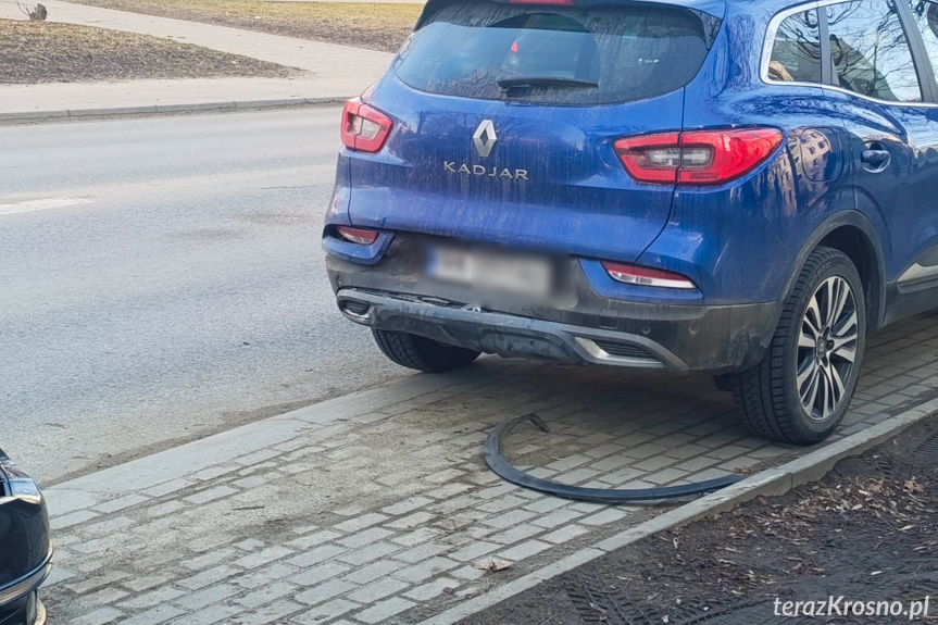Kolizja na Krakowskiej. Najechanie na tył