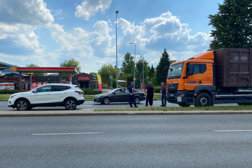 Kolizja w Krośnie