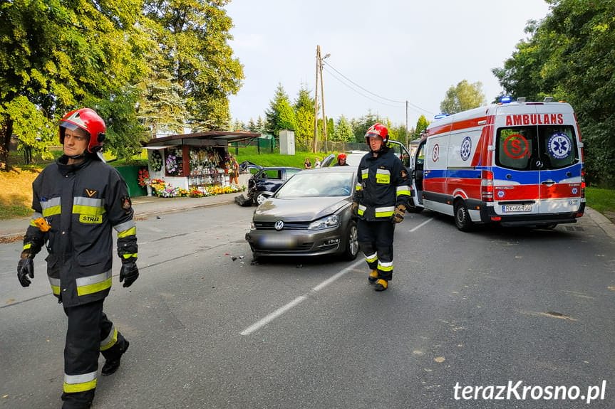 Kolizja na wysokości cmentarza