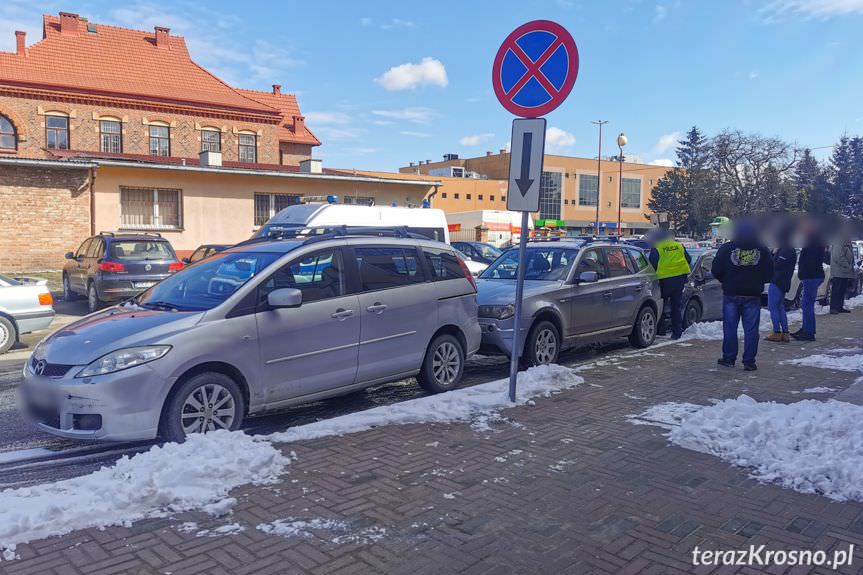 Krosno. Kolizja 5 samochodów