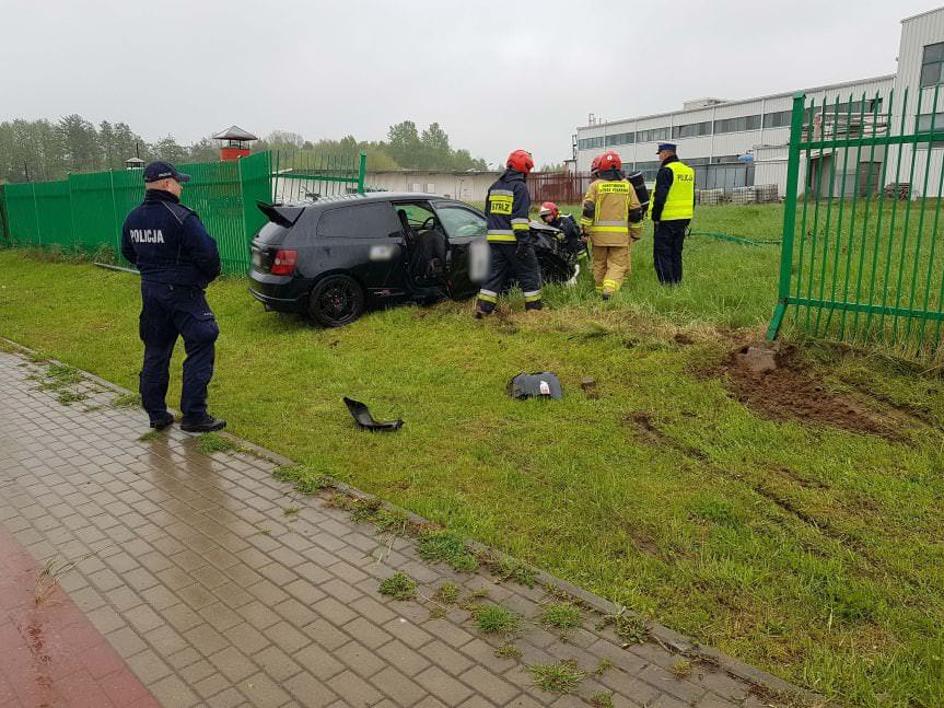 Krosno. Kolizja drogowa na ulicy Lotników