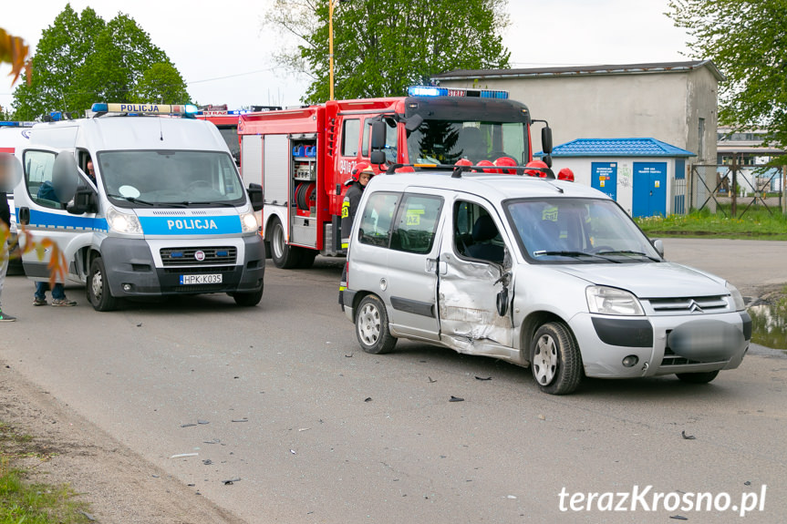 Krosno. Zderzenie porsche i citroena