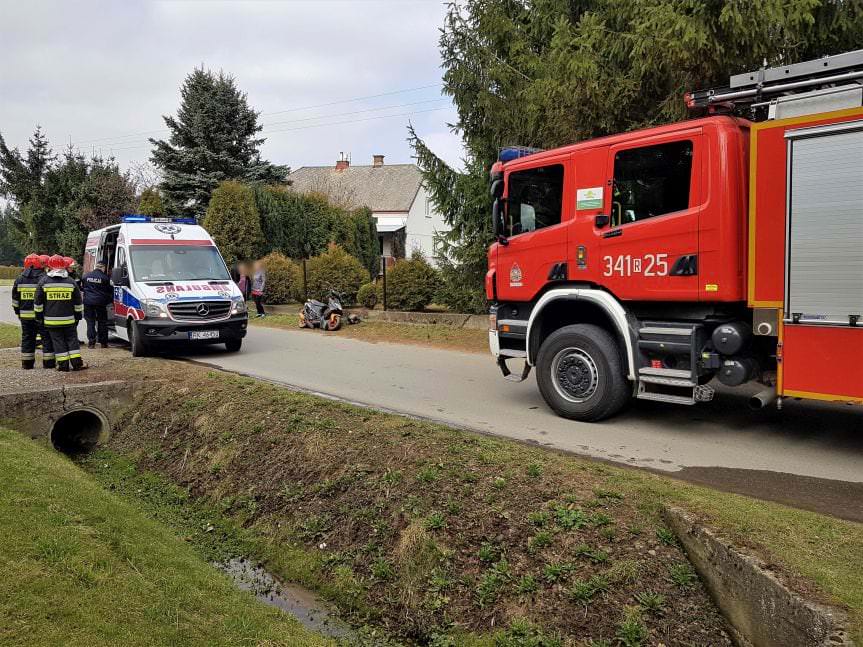 Moderówka. Zdarzenie drogowe z udziałem motorowerzysty