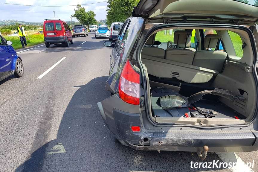 Najechanie na tył pojazdu w Rymanowie