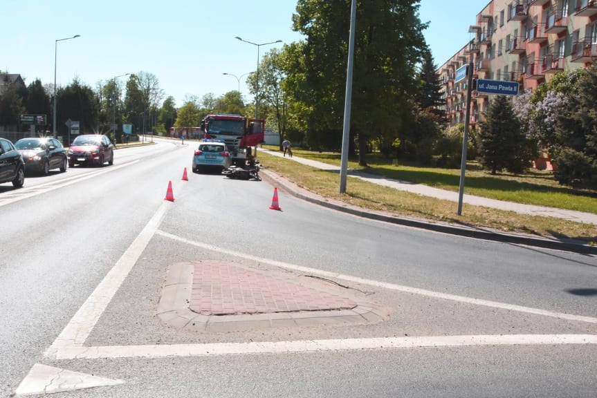 Nie ustąpiła pierwszeństwa przejazdu motorowerzyście, doszło do zderzenia